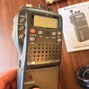 Midland 75-822 CB Radio Complete Mobile Kit Tested Working